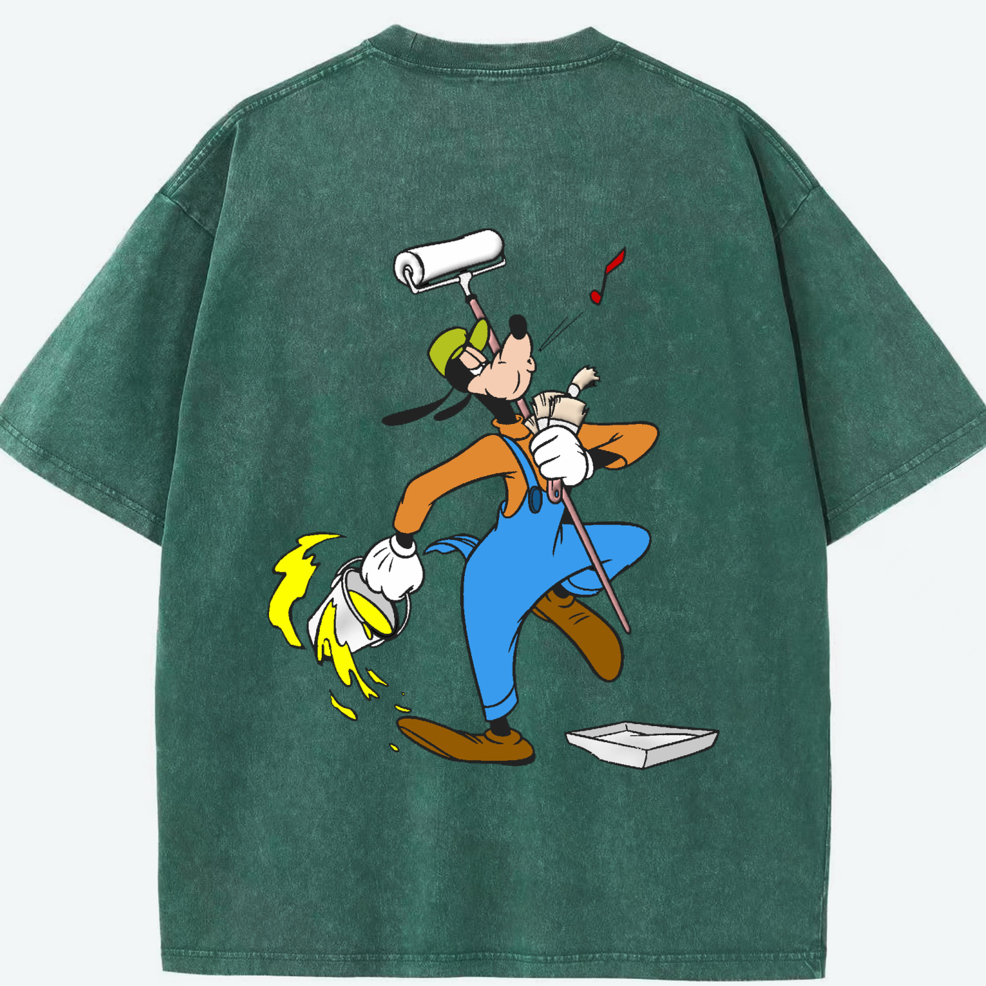 （画像用） ミッキーマウス Mickey Mouse 綿100% ヴィンテージ風 半袖Tシャツ（背面プリント）